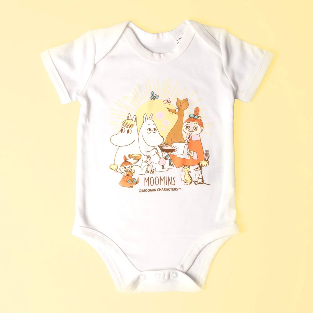Moomins & Friends Baby Body White