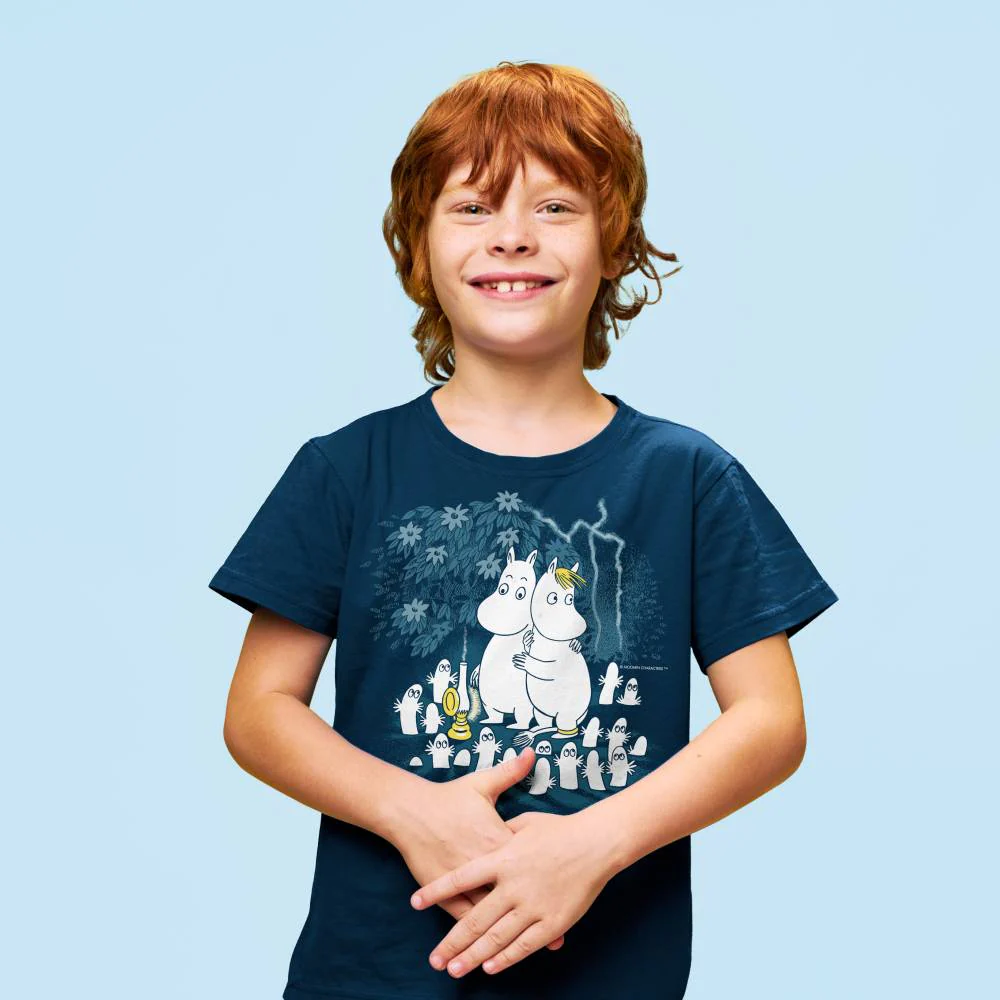 Moomins & Hattifatteners Kids T-shirt Blue