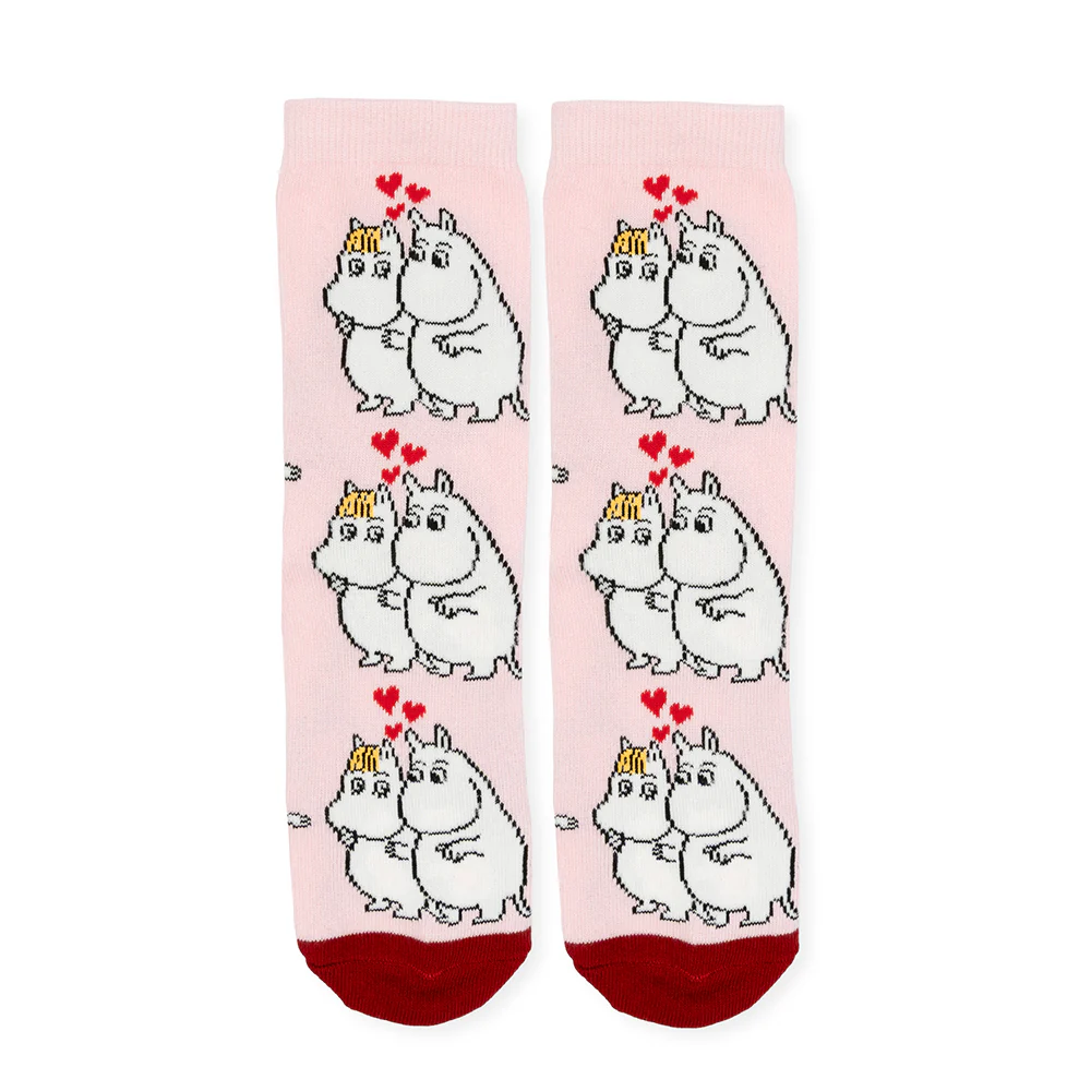 Moomins Love 36-42 Socks Pink - Image 2