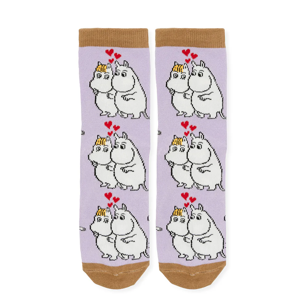 Moomins Love 36-42 Socks Violet - Image 2