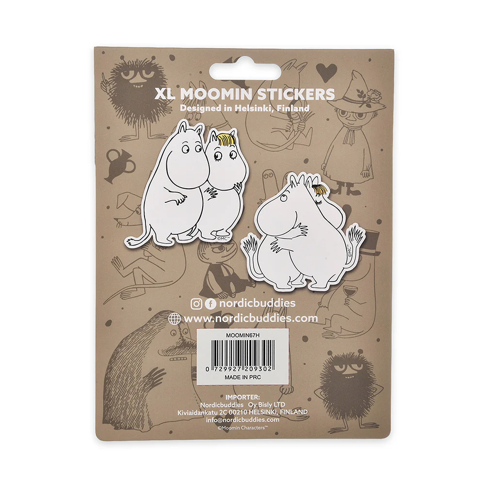 Moomintroll & Snorkmaiden Love XL Stickers 2-set - Image 2