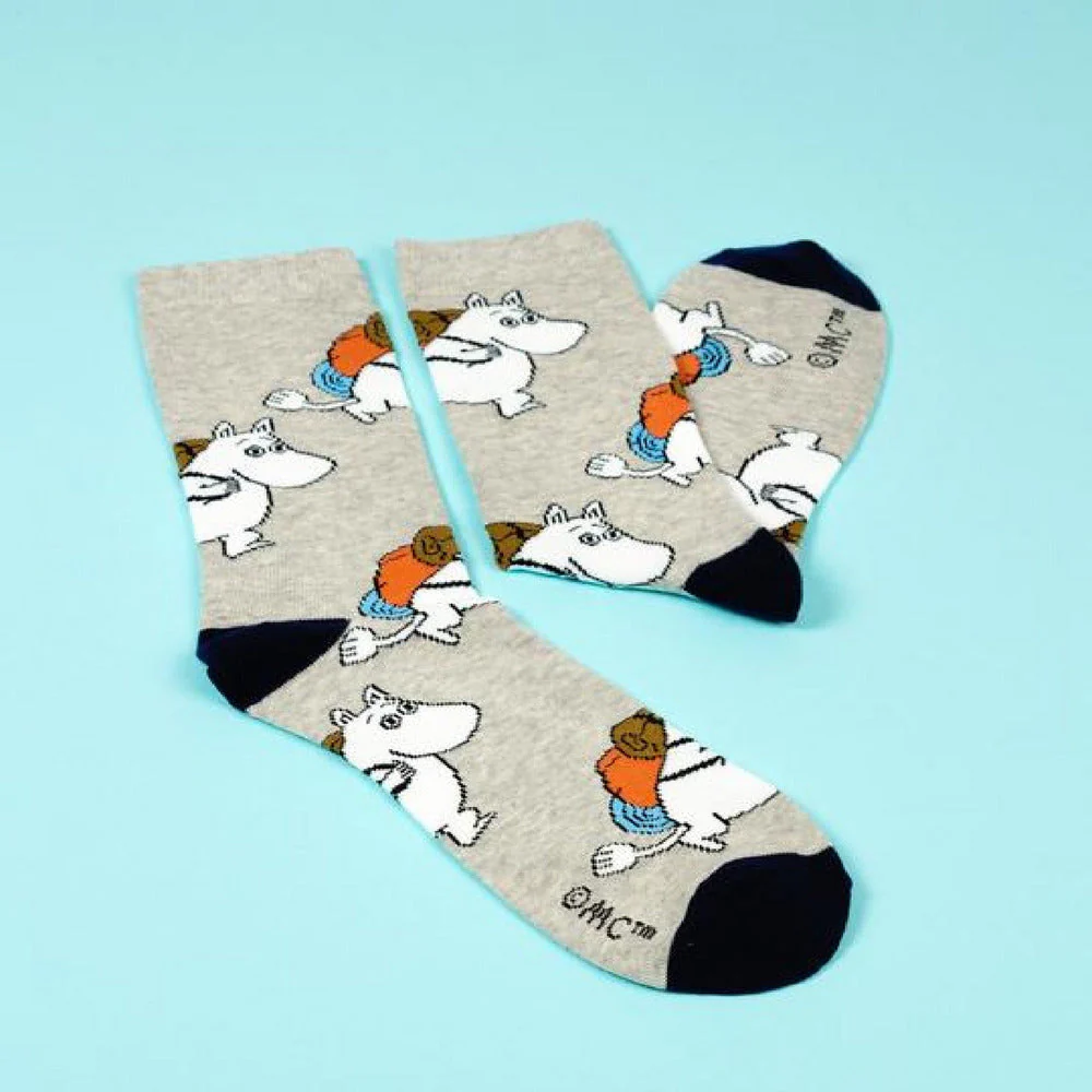 Moomintroll Adventuring Socks 40-45 Grey
