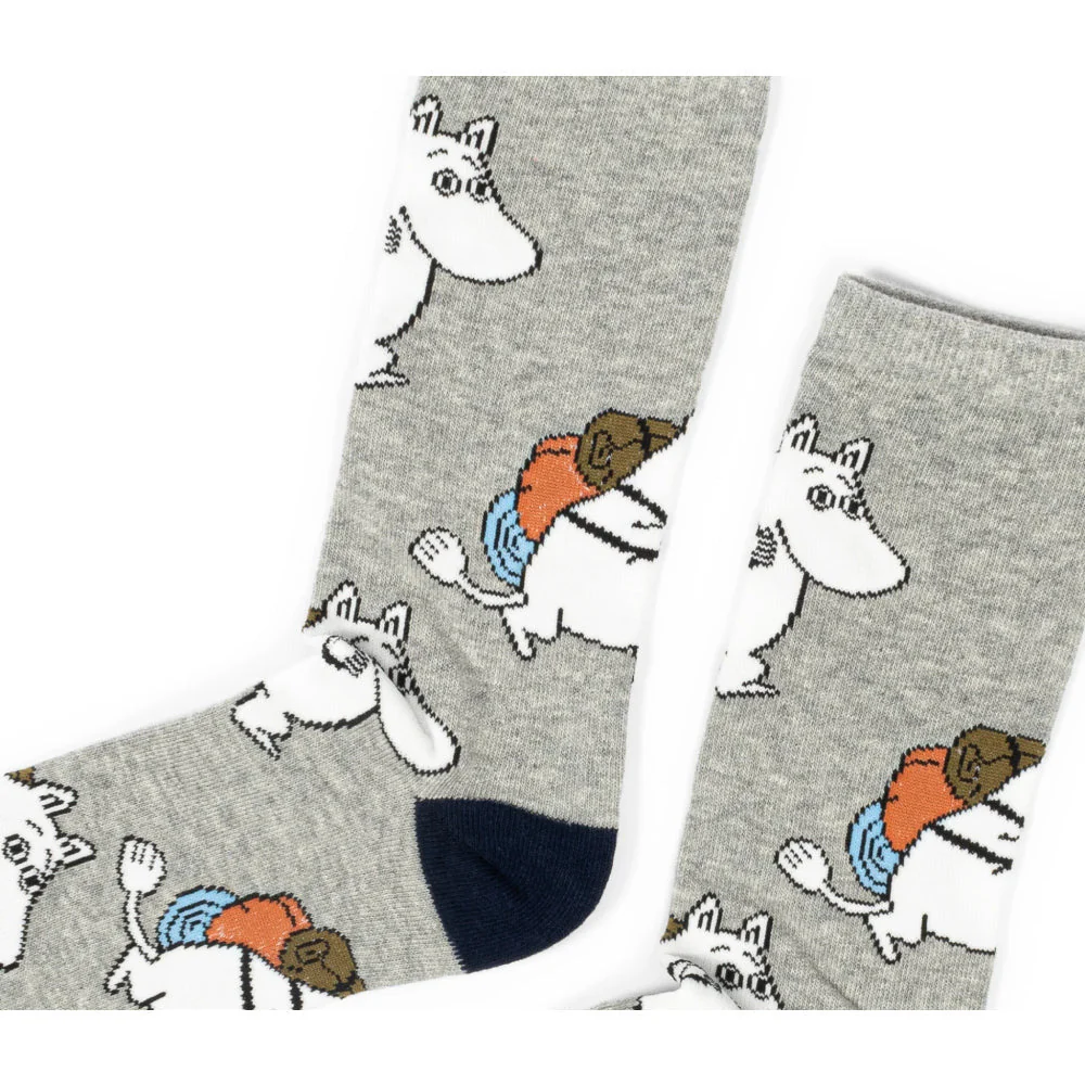 Moomintroll Adventuring Socks 40-45 Grey - Image 3
