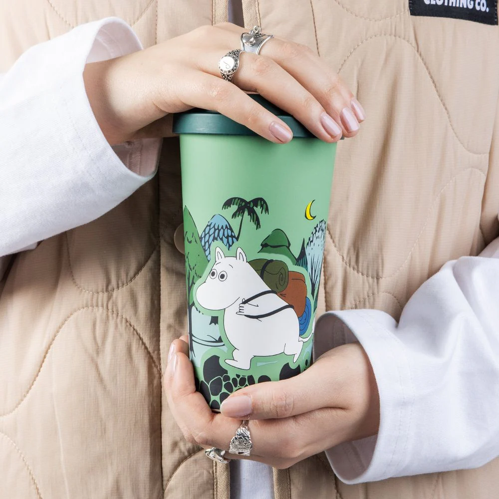 Moomintroll Adventuring Take-Away Mug Green