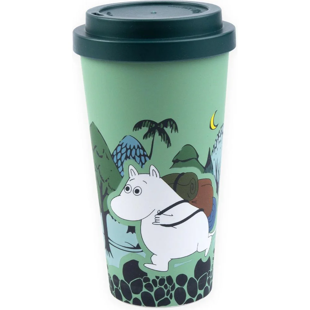 Moomintroll Adventuring Take-Away Mug Green - Image 3