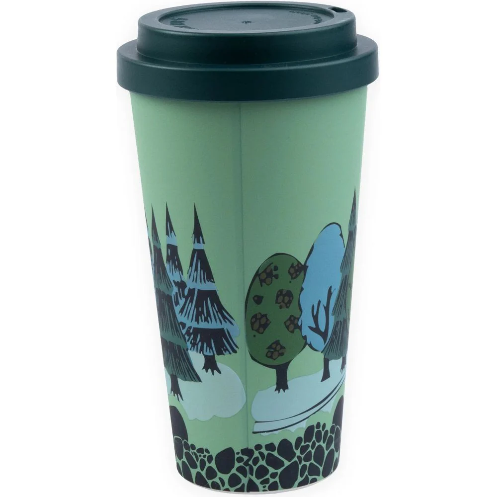 Moomintroll Adventuring Take-Away Mug Green - Image 4