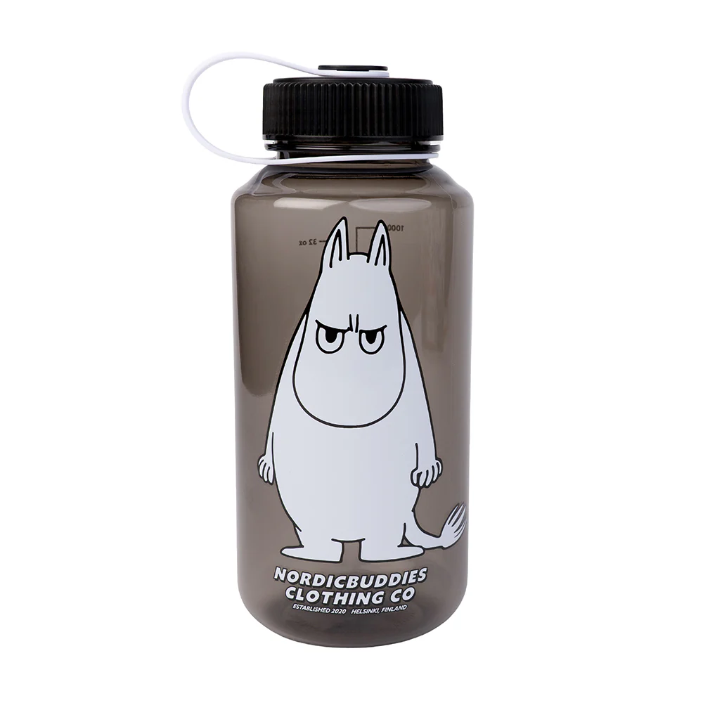 Moomintroll Angry Everyday Water Bottle Black - Image 2