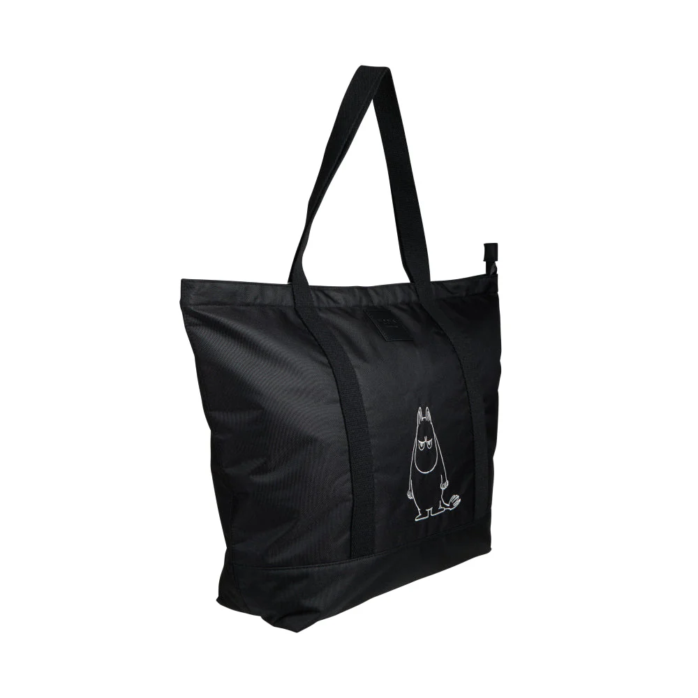 Moomintroll Angry Shopping Bag Black - Image 3