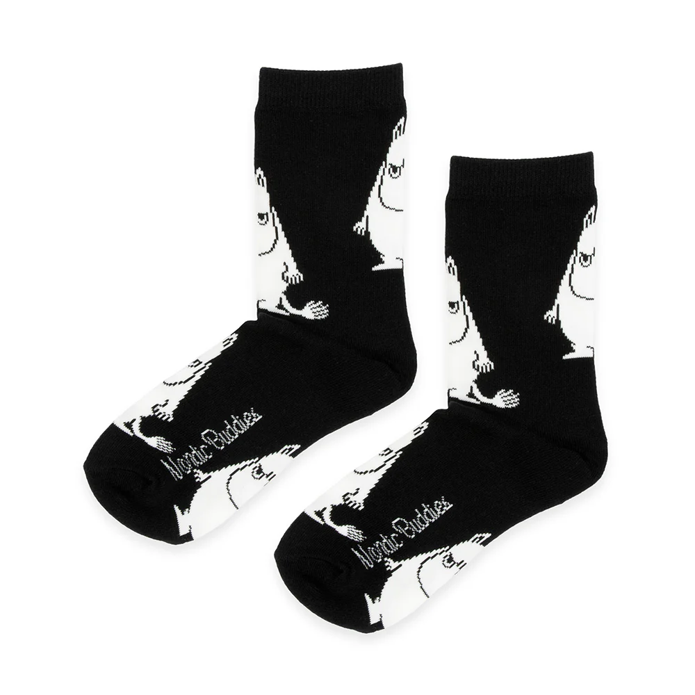 Moomintroll Angry Socks 36-42 Black