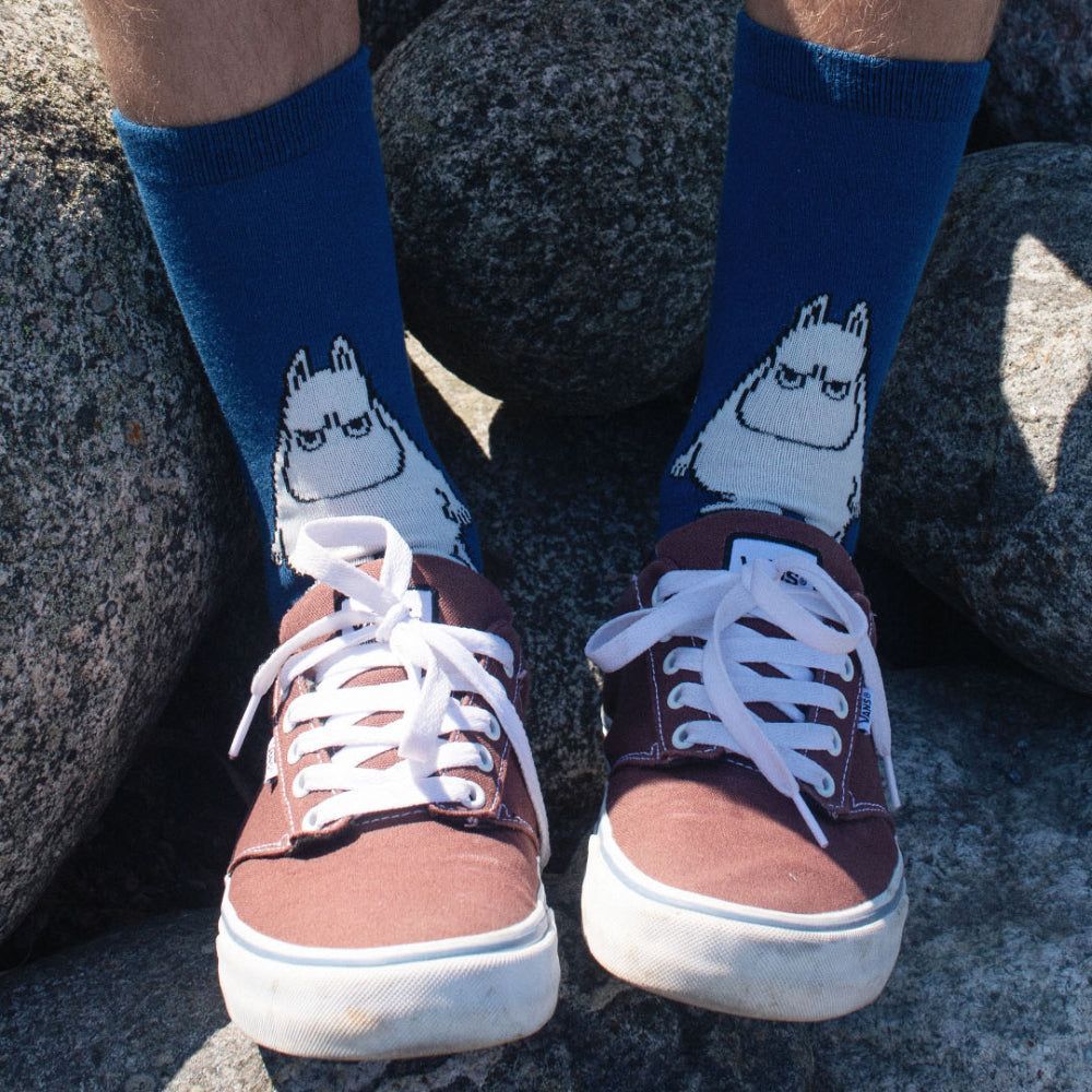 Moomintroll Angry Socks 40-45 Dark Blue - Image 4