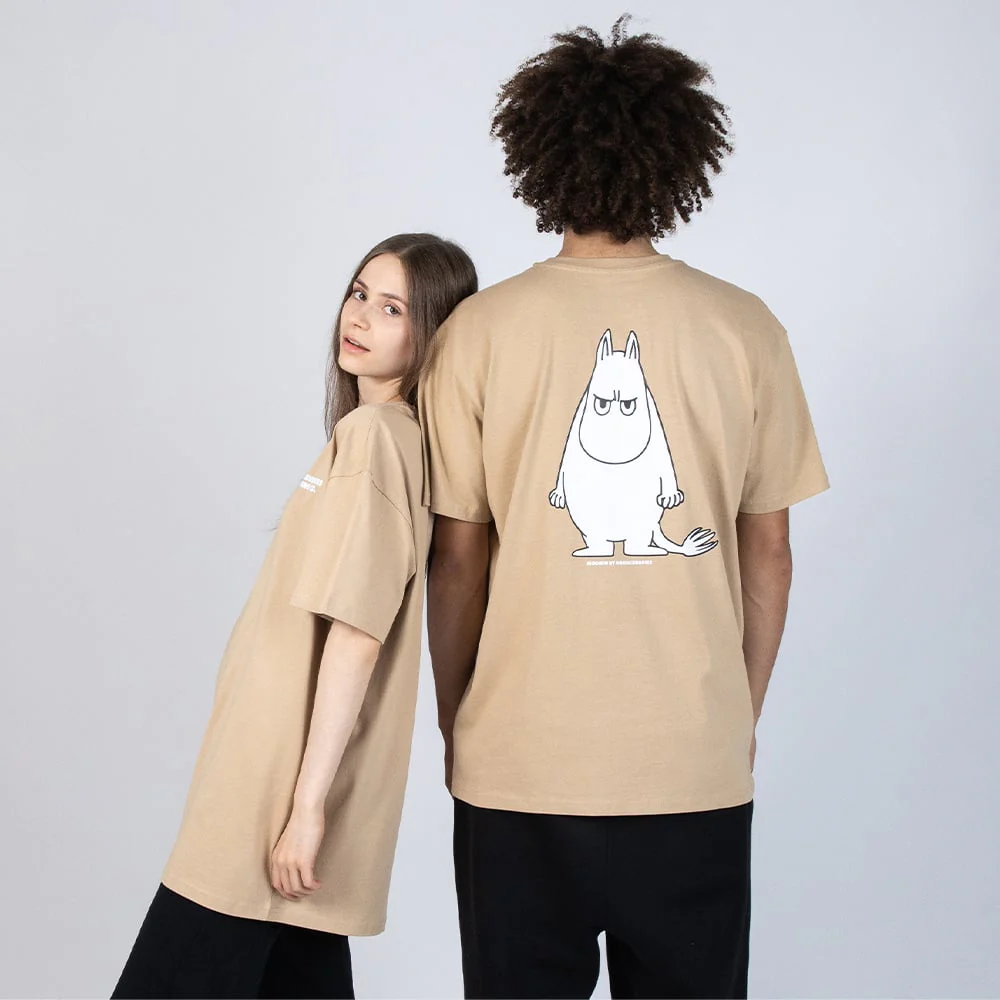 Moomintroll Angry T-shirt Beige