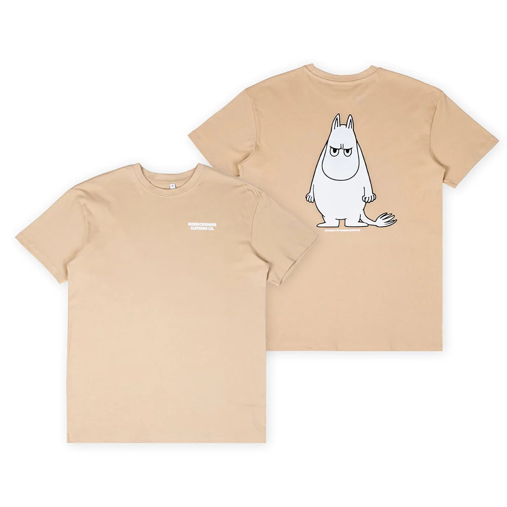 Moomintroll Angry T-shirt Beige - Image 2