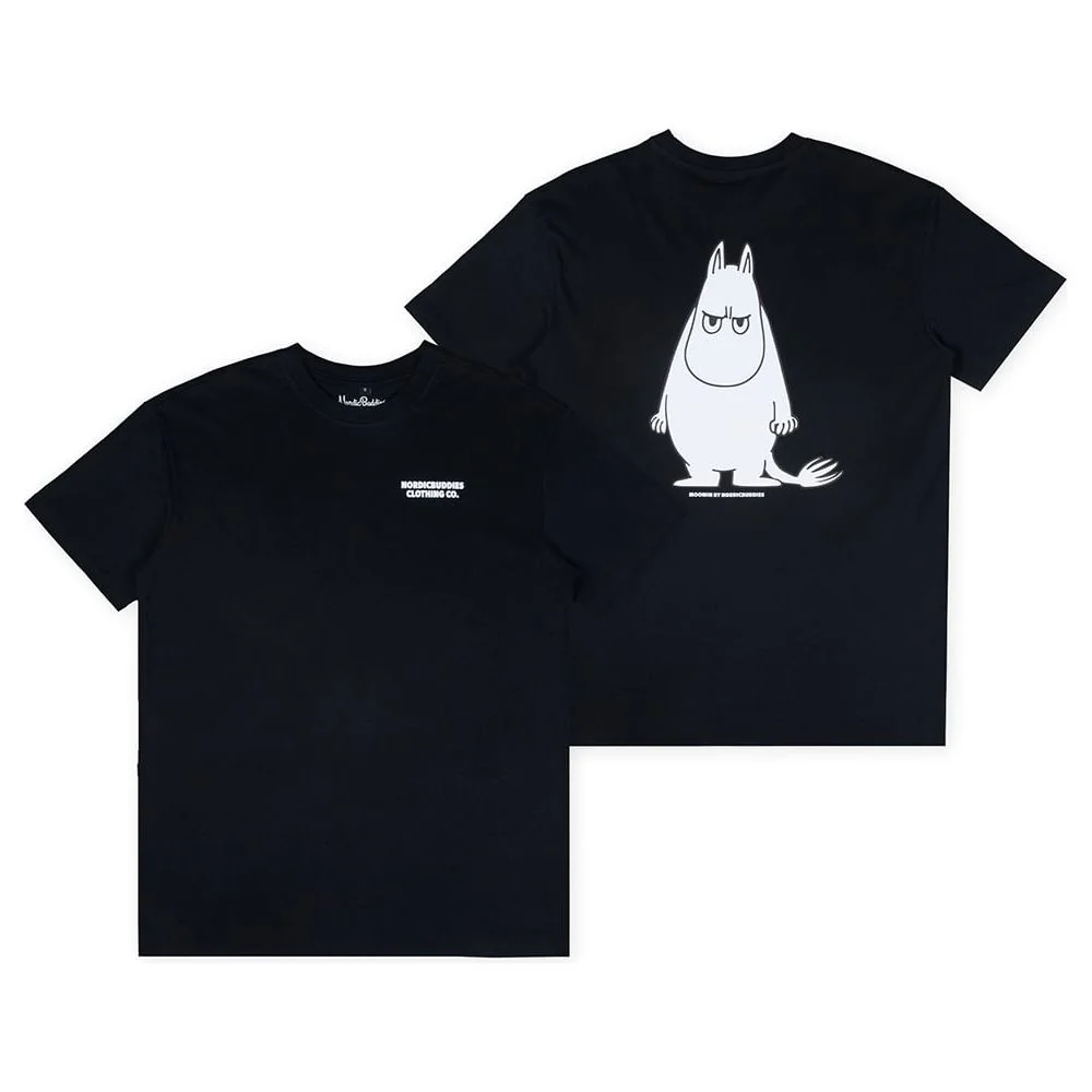 Moomintroll Angry T-shirt Black - Image 2