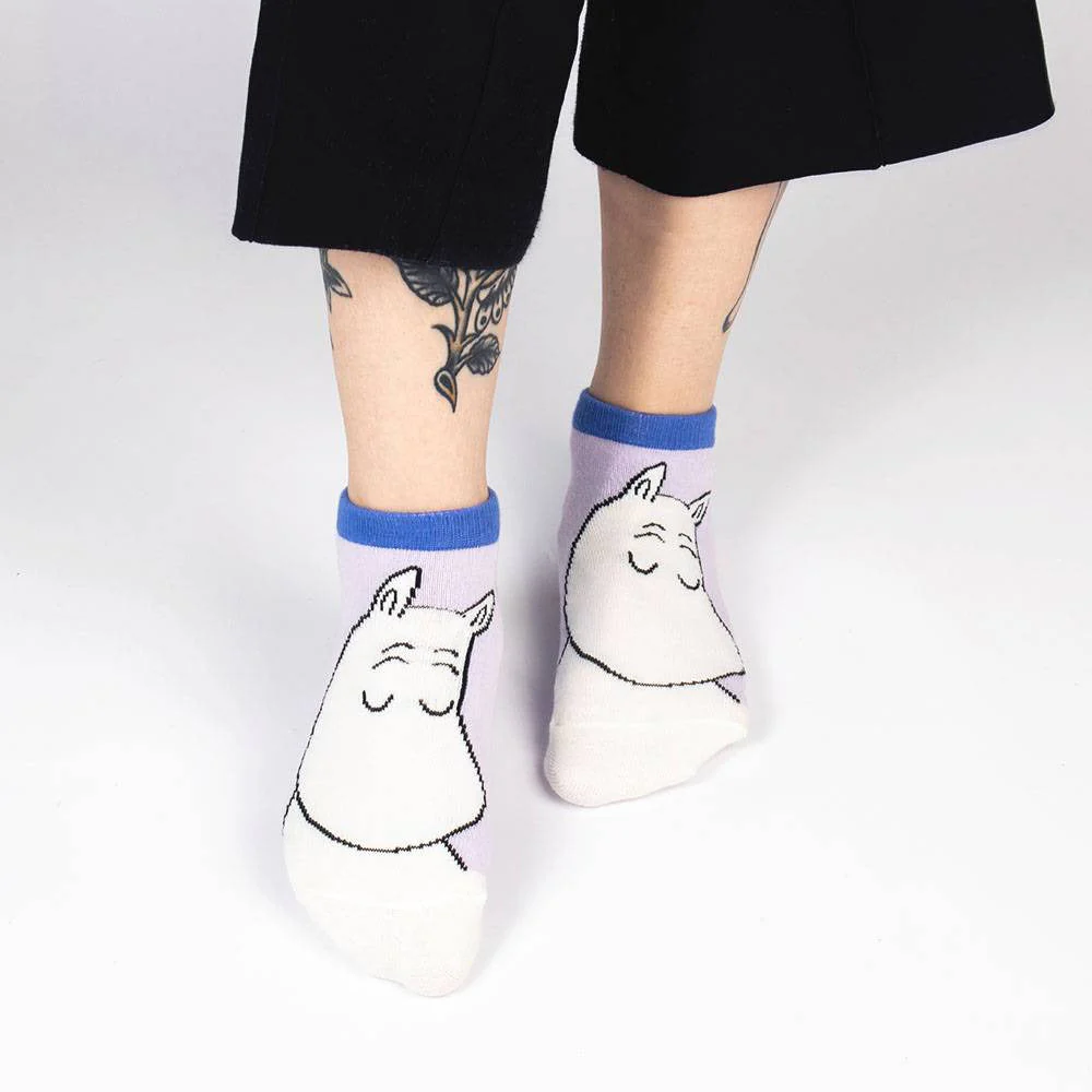 Moomintroll Ankle Socks Lilac 36-42
