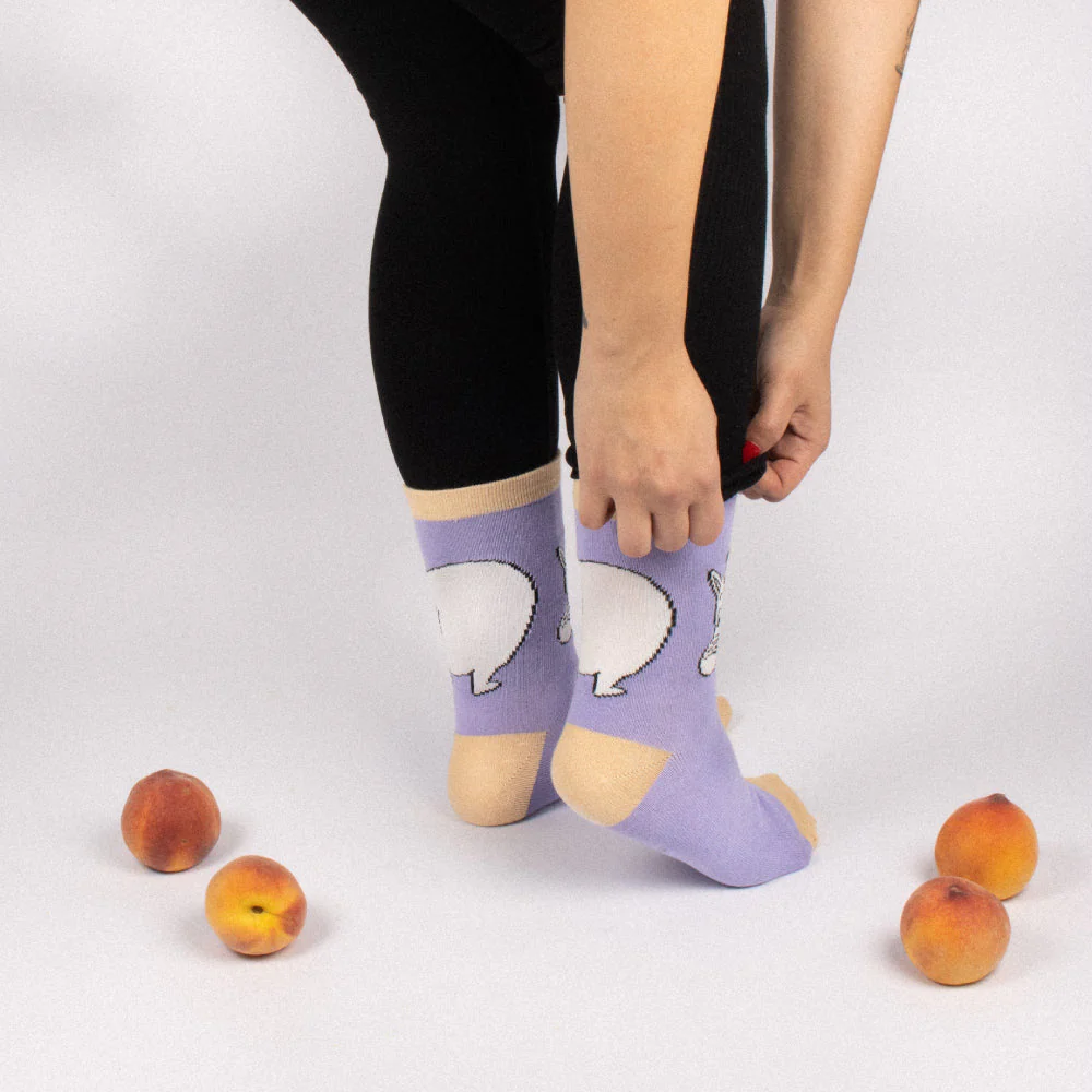 Moomintroll Butt Socks 36-42 Lilac