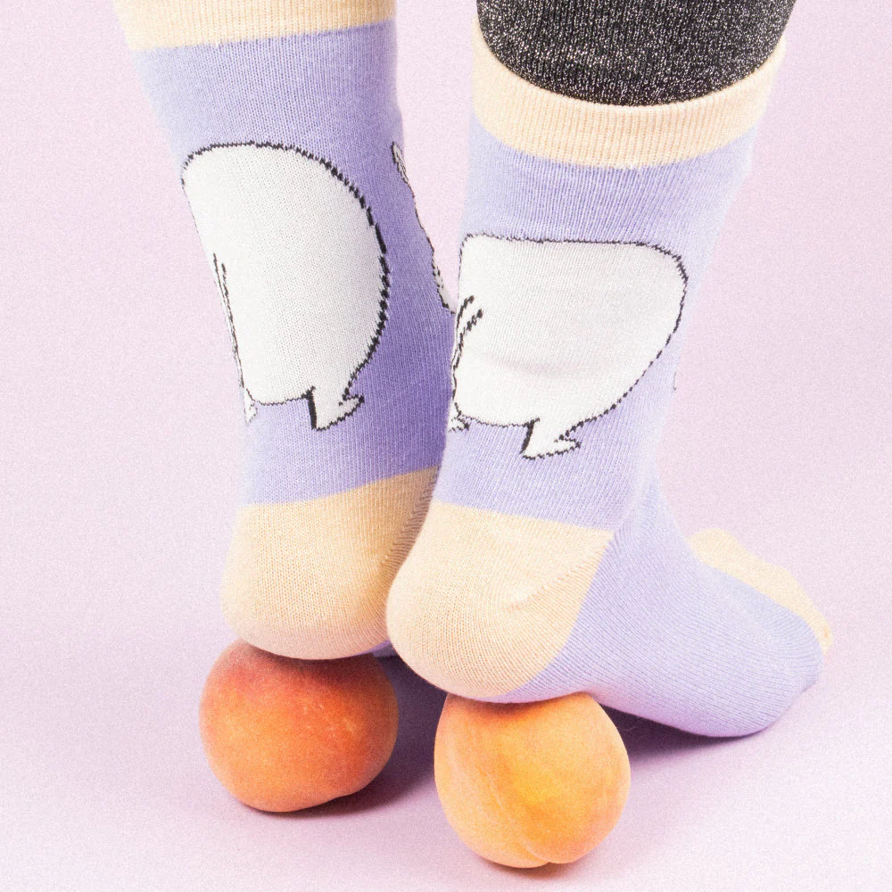 Moomintroll Butt Socks 36-42 Lilac - Image 5
