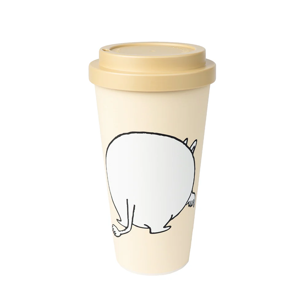 Moomintroll Butt Take-Away Mug Beige - Image 3
