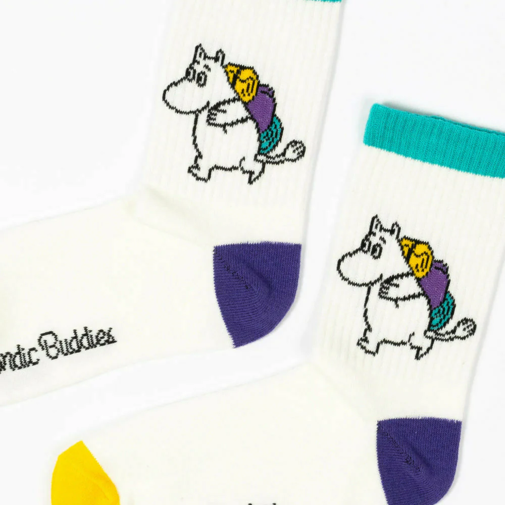 Moomintroll Camping Retro Socks 36-42 White - Image 2