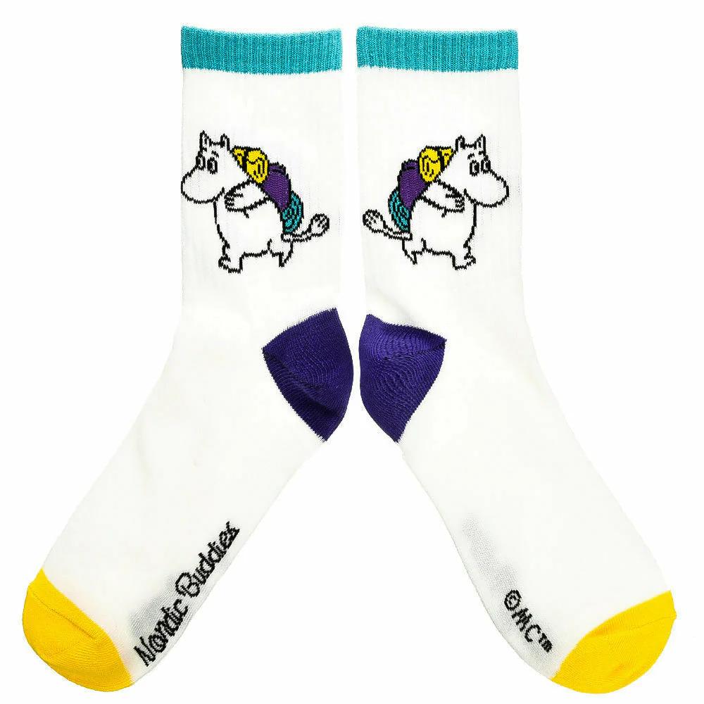 Moomintroll Camping Retro Socks 36-42 White - Image 3