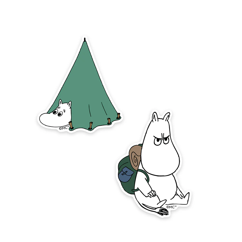 Moomintroll Camping XL Stickers 2-set