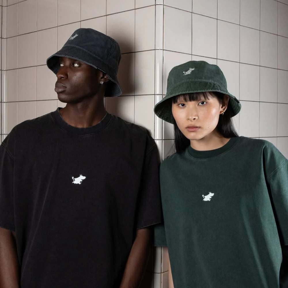 Moomintroll Classic Bucket Hat Denim Green - Image 10