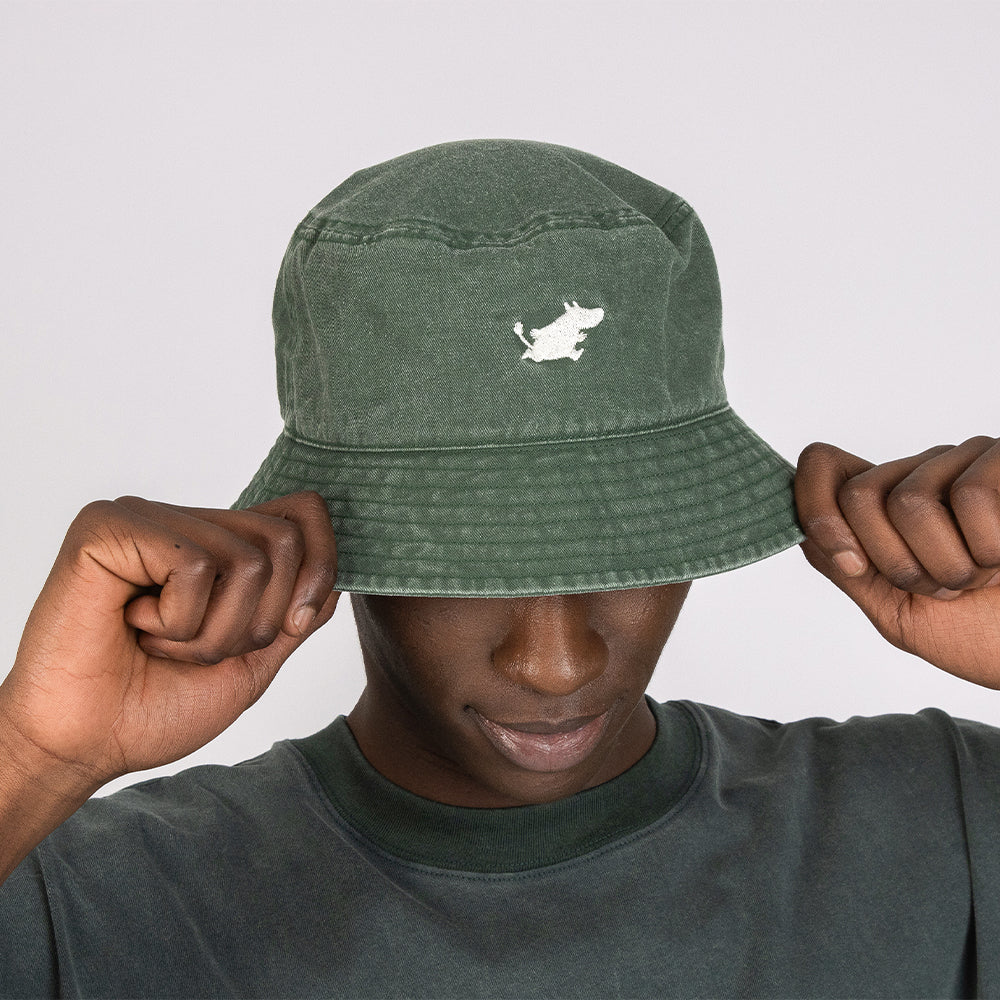 Moomintroll Classic Bucket Hat Denim Green - Image 9