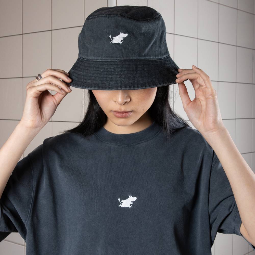 Moomintroll Classic Bucket Hat Denim Grey