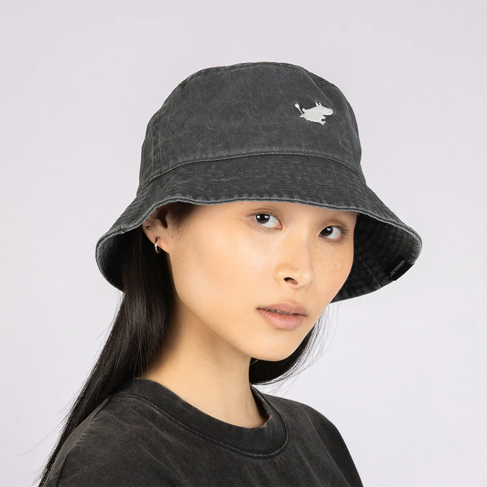 Moomintroll Classic Bucket Hat Denim Grey - Image 6