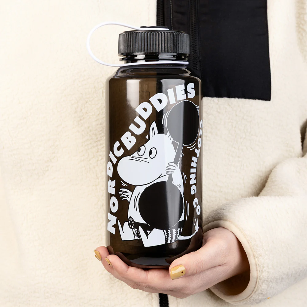Moomintroll Exercising Everyday Water Bottle Black
