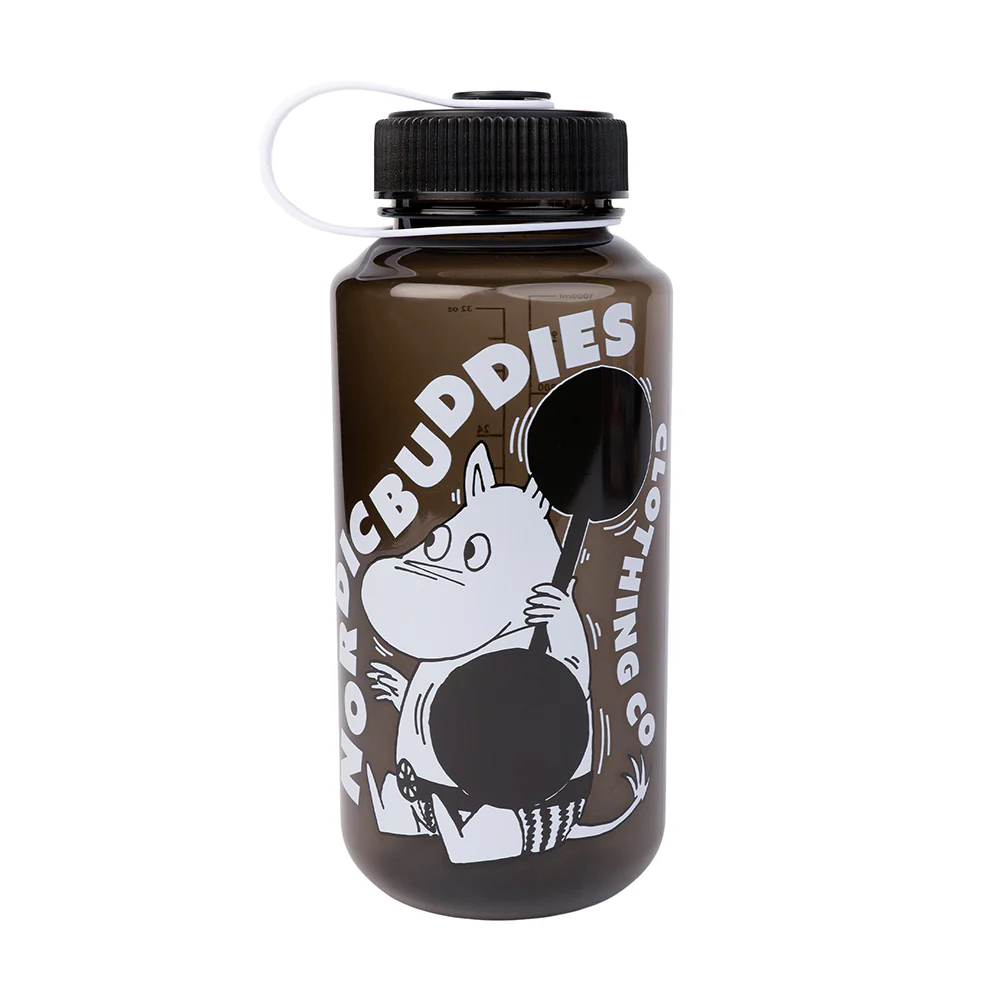 Moomintroll Exercising Everyday Water Bottle Black - Image 2