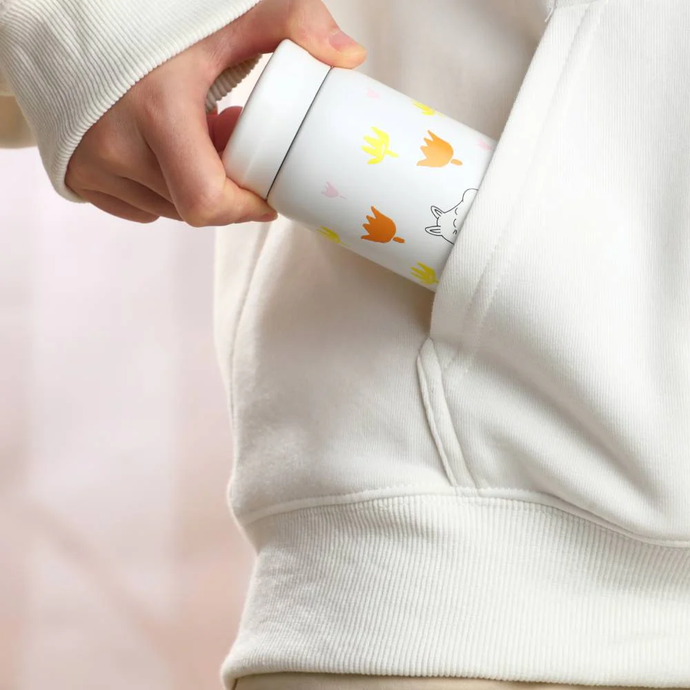 Moomintroll Flowers Vacuum Cup 200ml - Image 6