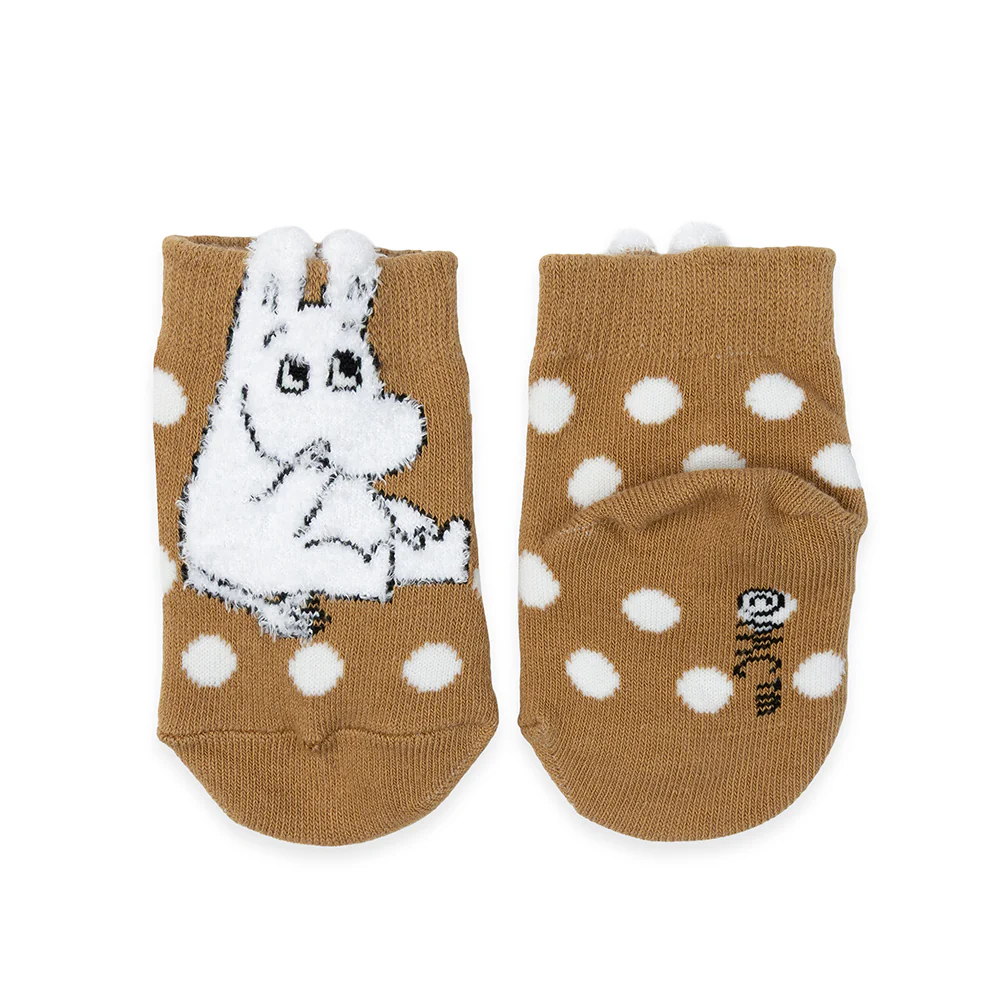 Moomintroll Fluffy Babies Socks Brown - Image 2