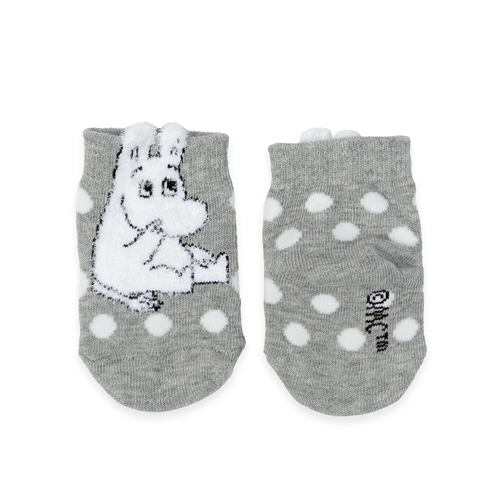 Moomintroll Fluffy Babies Socks Grey - Image 2