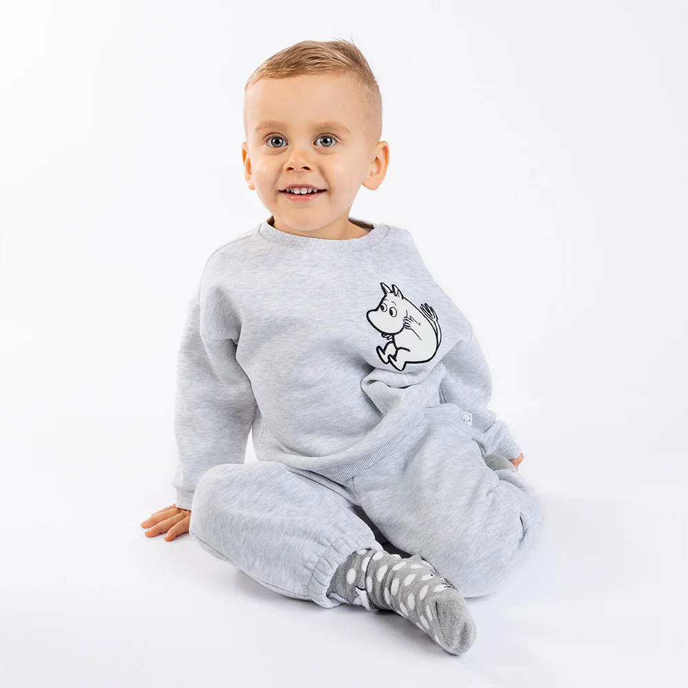 Moomintroll Fluffy Babies Socks Grey - Image 3