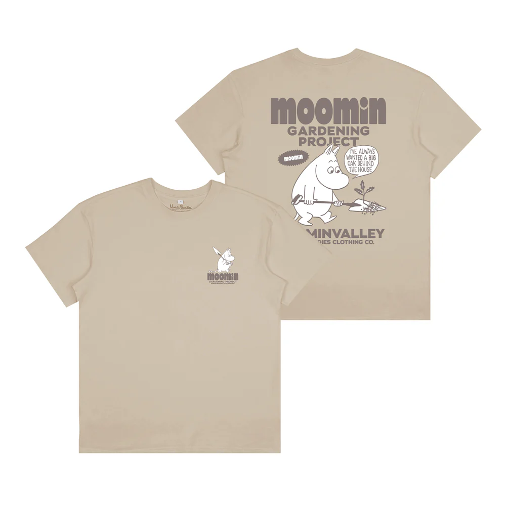 Moomintroll Gardening T-shirt Beige - Image 2
