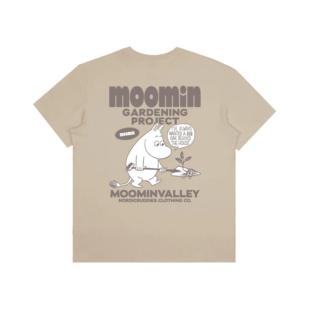 Moomintroll Gardening T-shirt Beige - Image 4