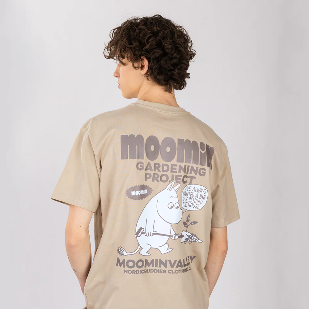 Moomintroll Gardening T-shirt Beige - Image 6