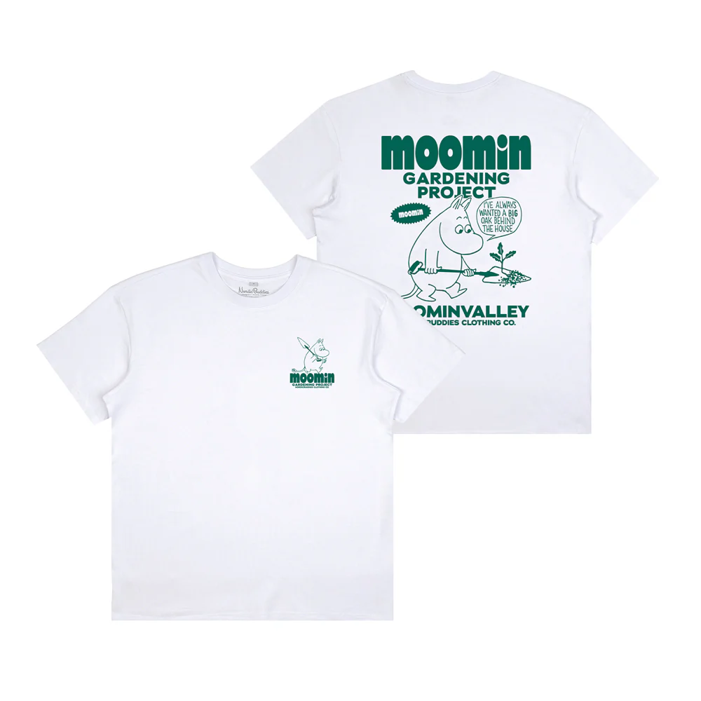 Moomintroll Gardening T-shirt White - Image 2