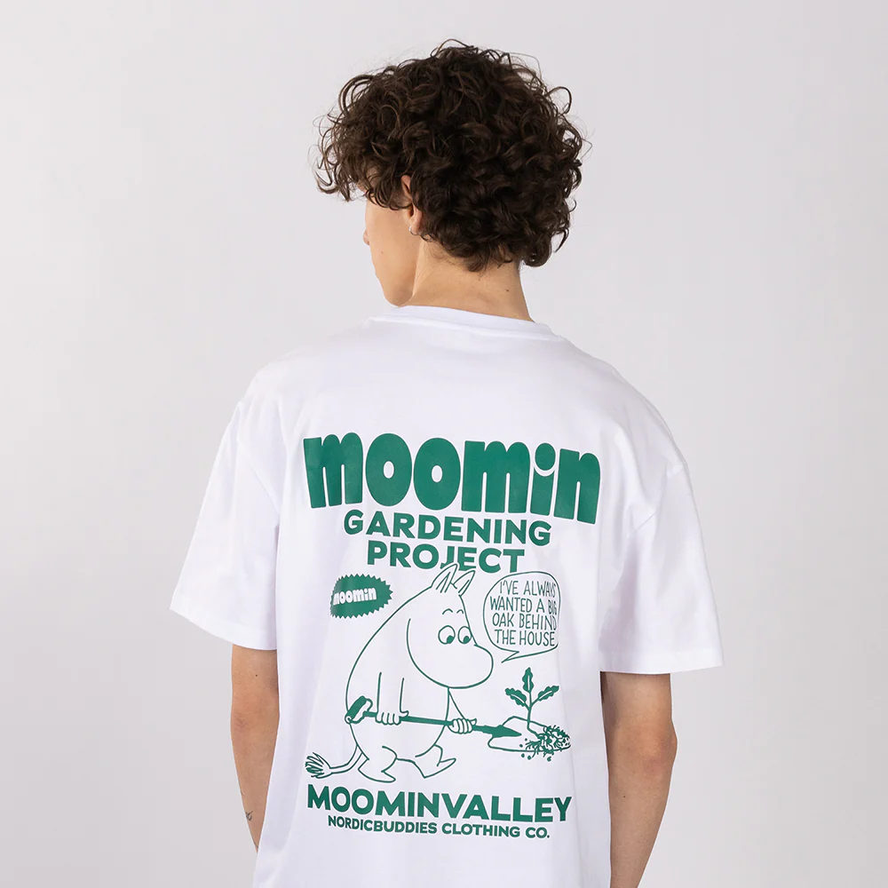 Moomintroll Gardening T-shirt White - Image 7