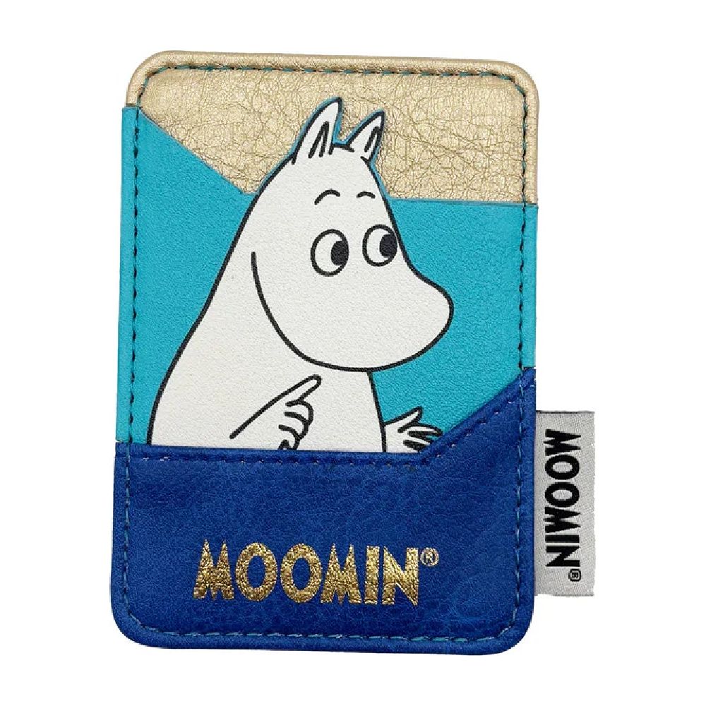 Moomintroll Gold Card Holder Blue - Image 3