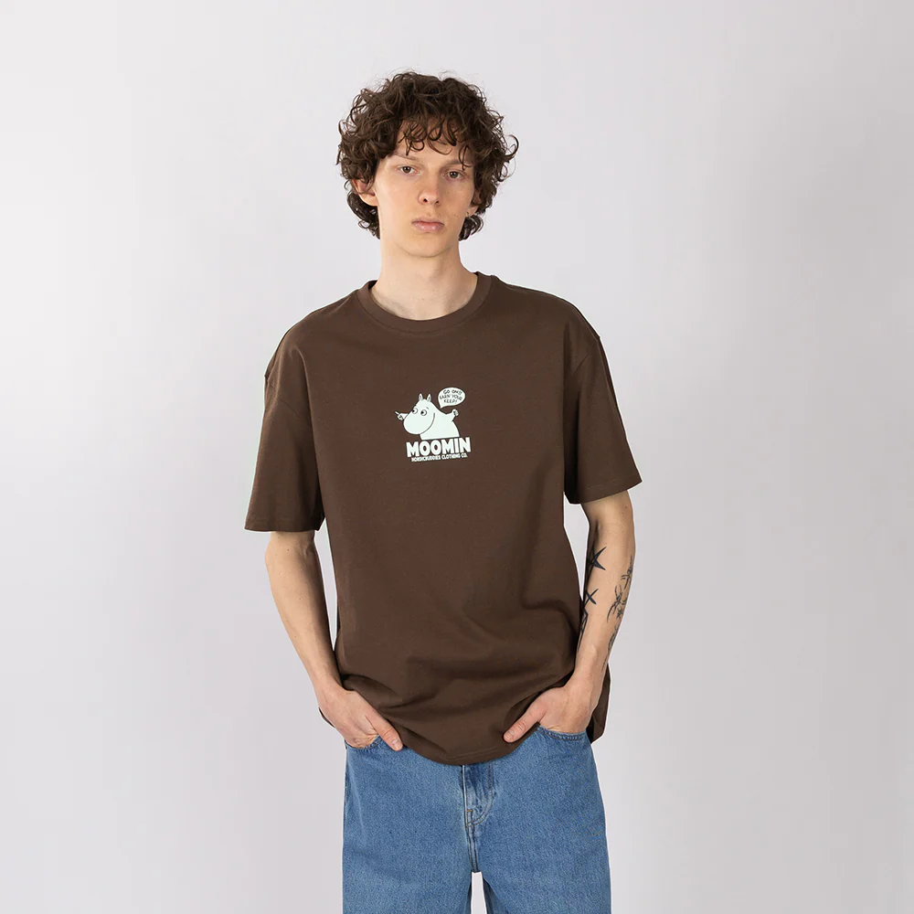 Moomintroll Happy T-shirt Brown