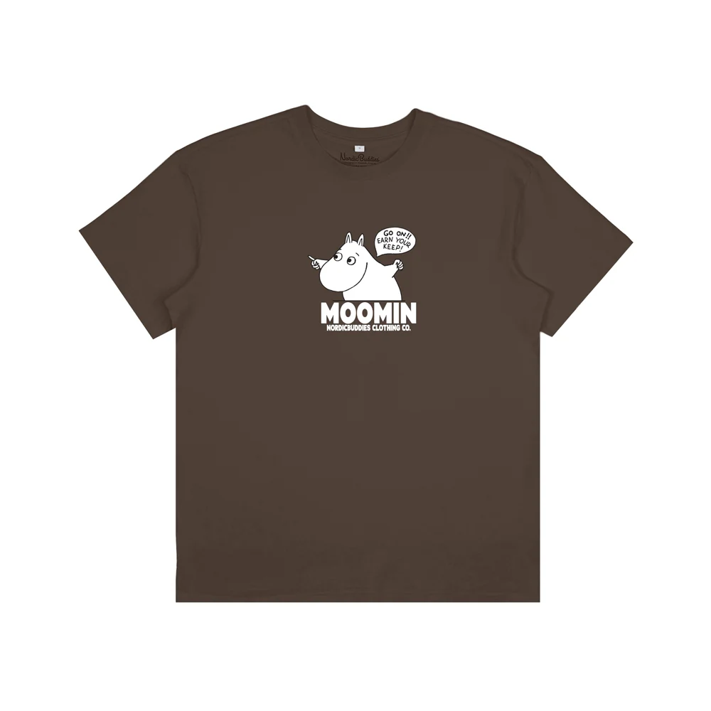 Moomintroll Happy T-shirt Brown - Image 4