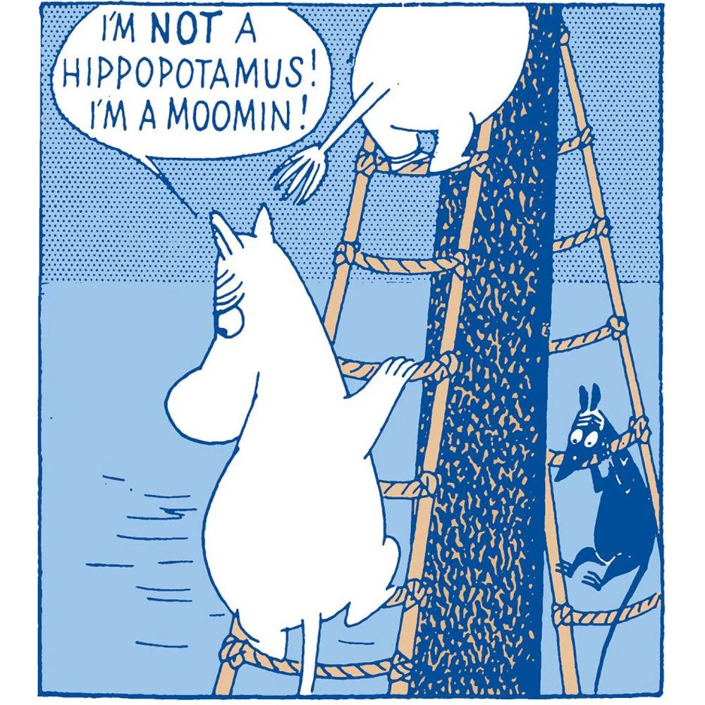 Moomintroll Hippopotamus Greeting Card