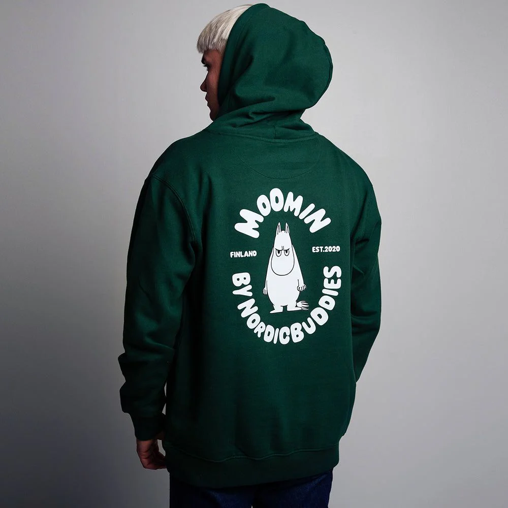 Moomintroll Angry Hoodie Green