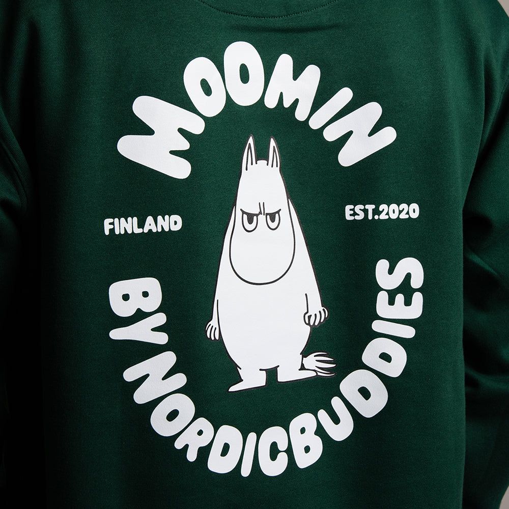 Moomintroll Angry Hoodie Green - Image 3