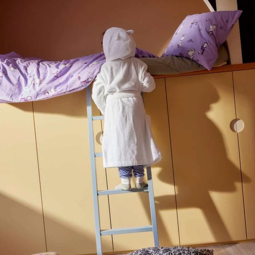 Moomintroll Kids Bathrobe White - Image 3