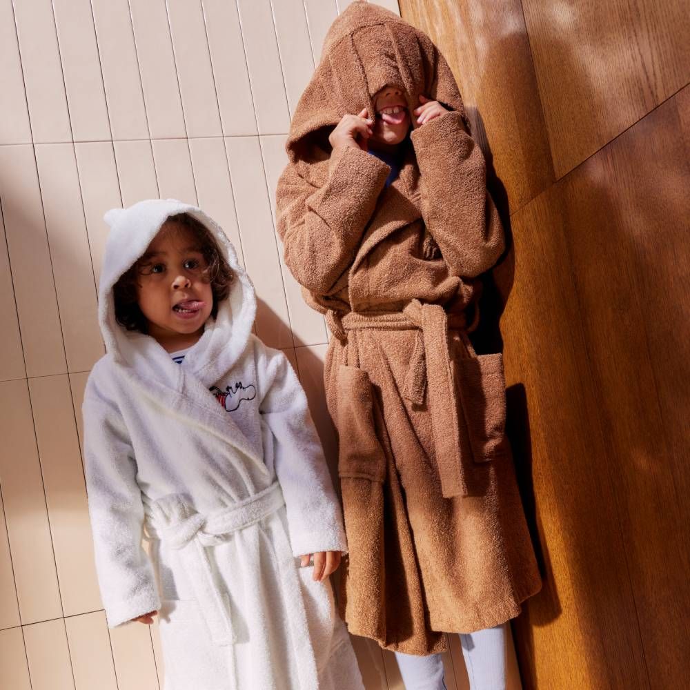 Moomintroll Kids Bathrobe White - Image 4