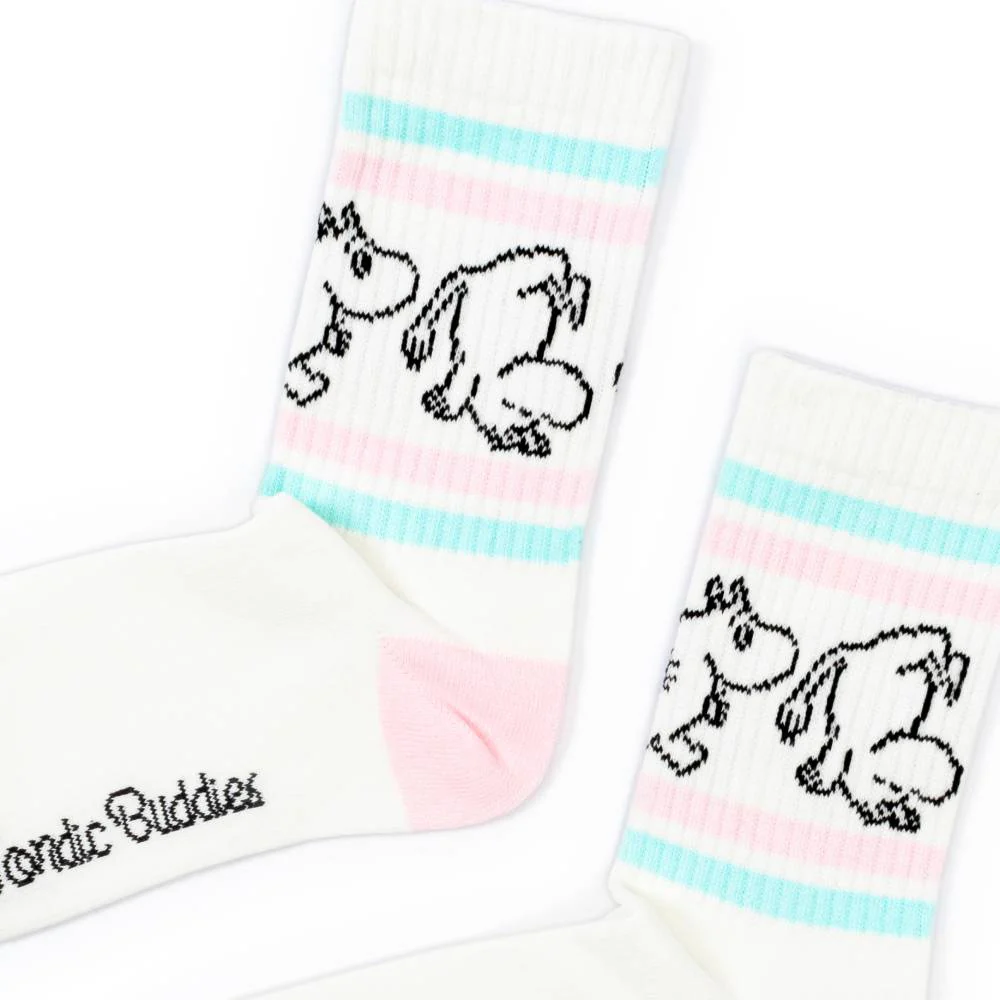 Moomintroll Retro Sock 36-42 White - Image 2