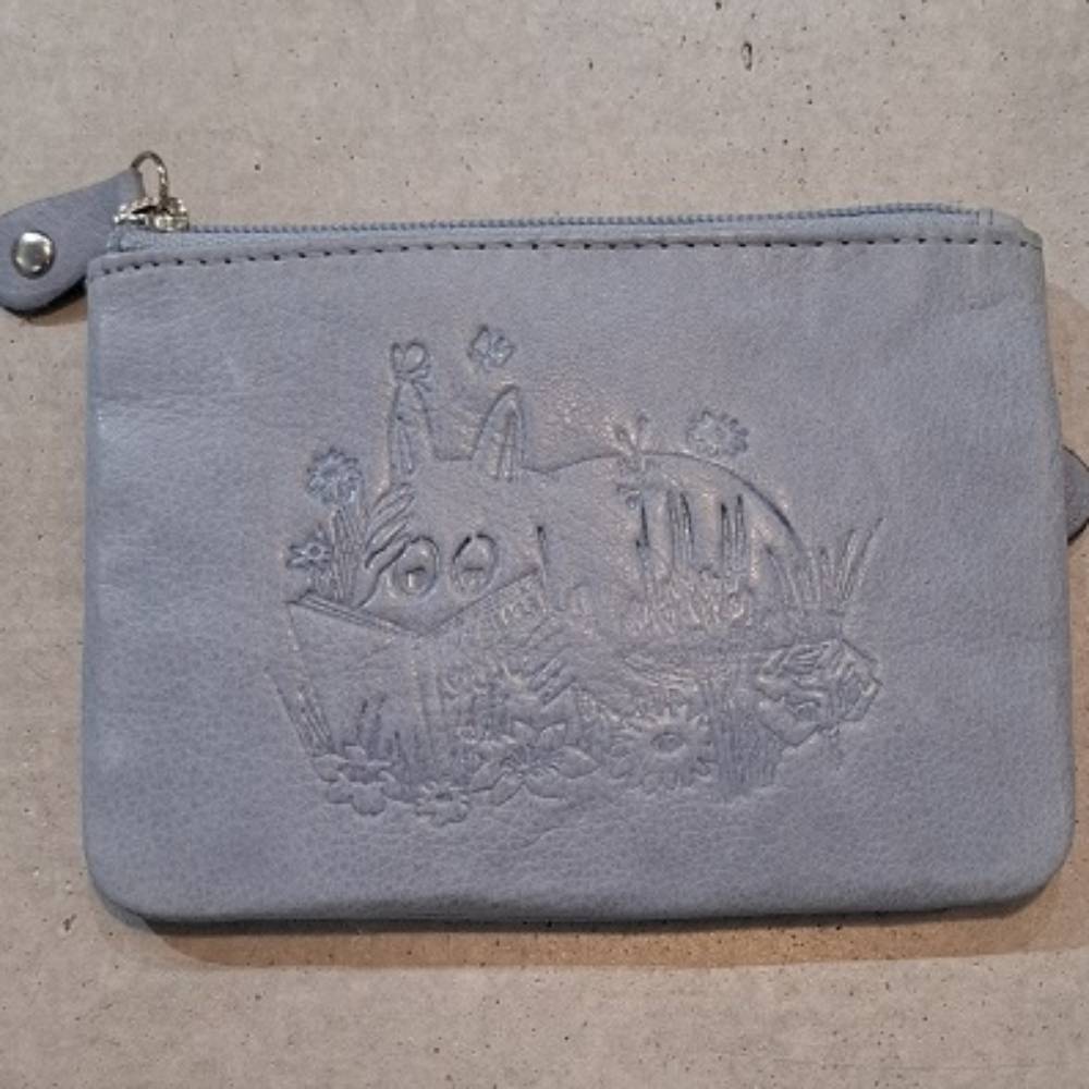 Moomintroll Leather Coin Wallet Blue - Image 6
