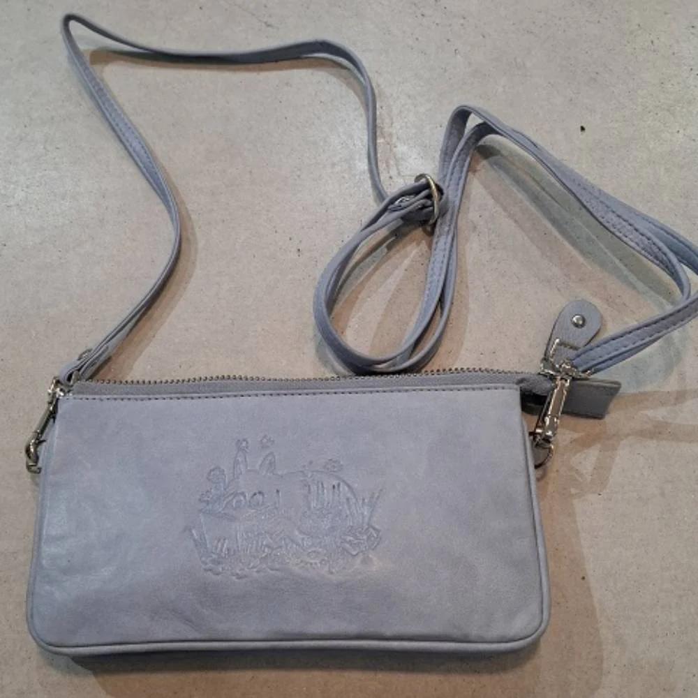 Moomintroll Leather Purse Blue - Image 5